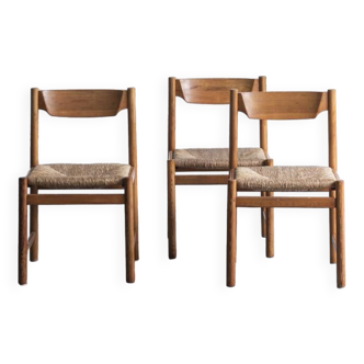 Set of 3 side chairs  Italy, 1980s