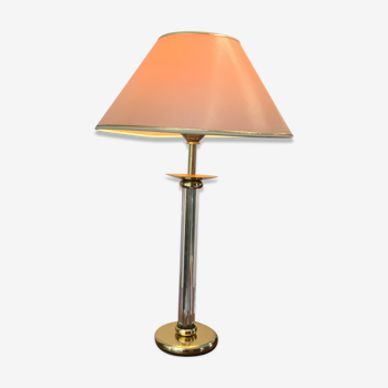 Brass standing lamp and plexis