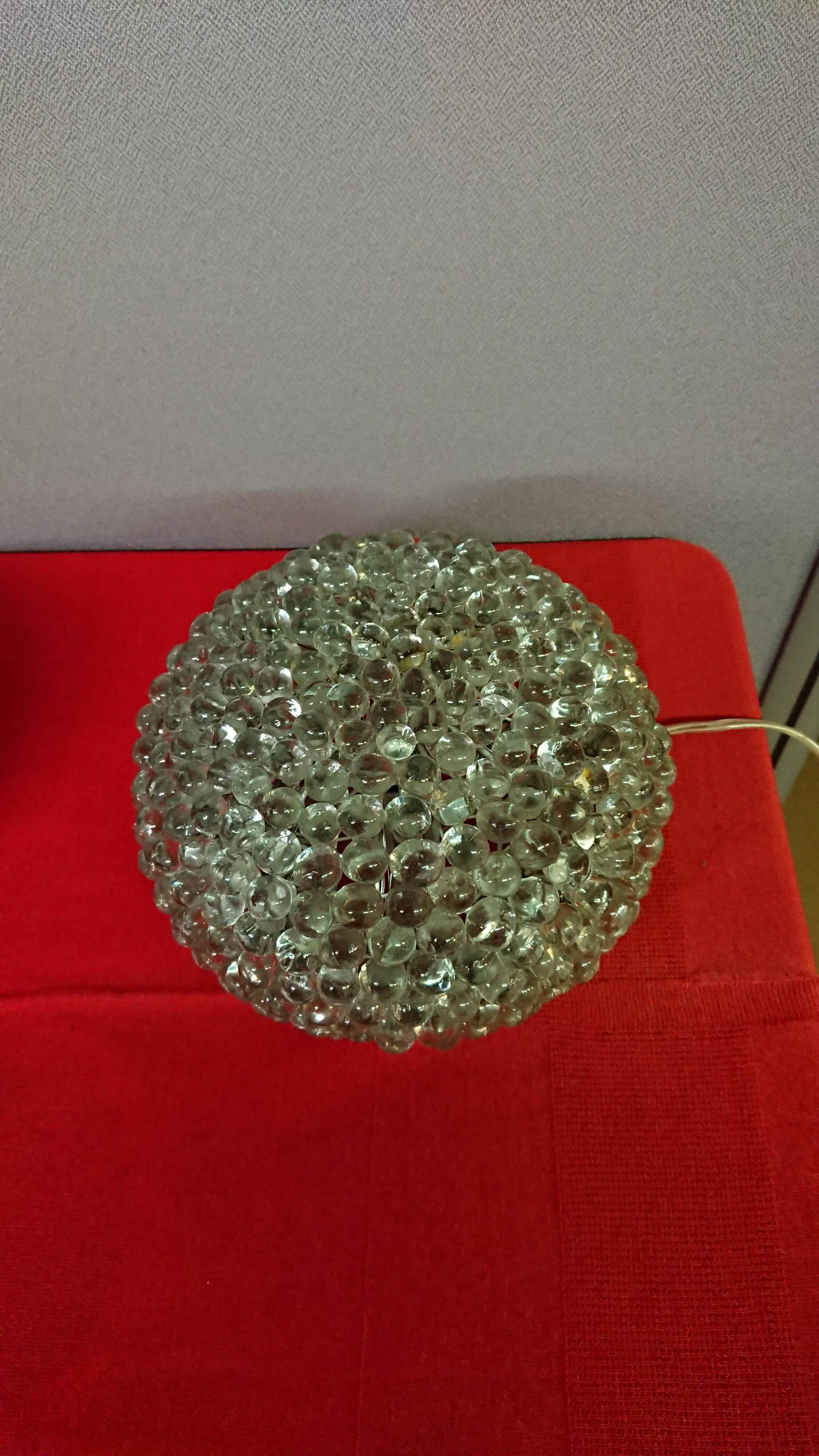 Lot of 2 glass lamps