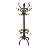 Large curved beech coat rack attributed to Thonet – late 19th century.