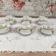 Set of 6 Limoges porcelain espresso cups Hôtel Métropole Brussels