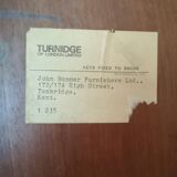 Turnidge of London 1960/70 corner furniture