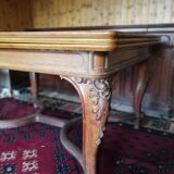 Large table for 12 people with extensions, Louis XV style.