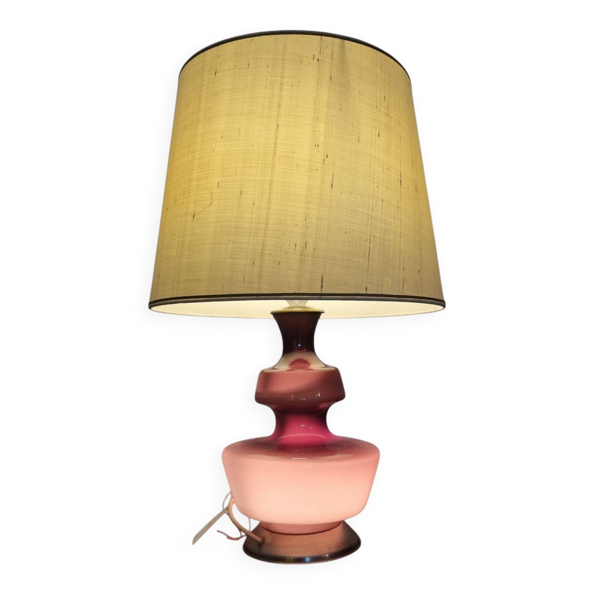 Danish Glass Table Lamp from Holmegaard 1960s