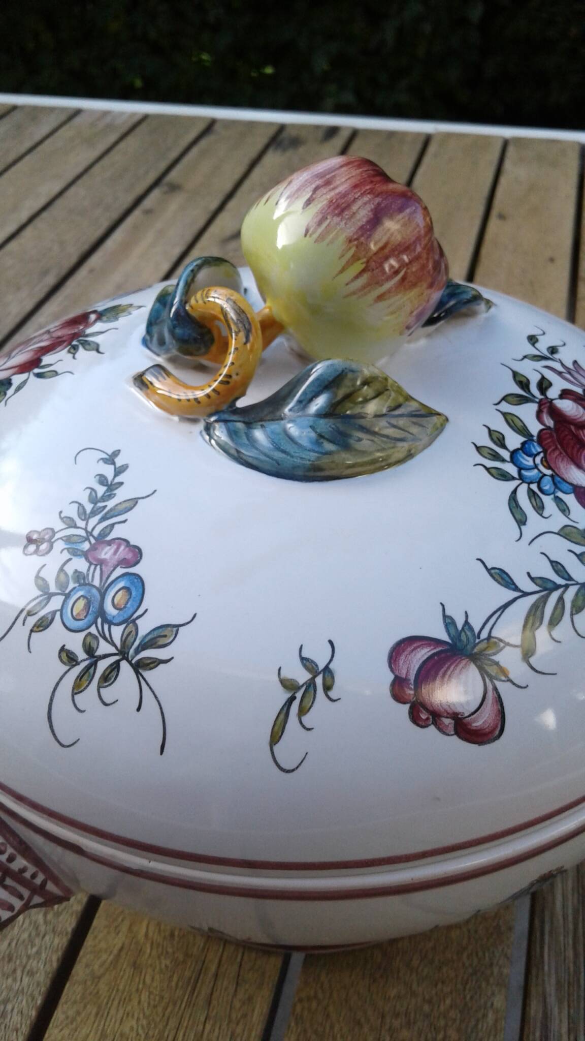 Earthenware soup tureen