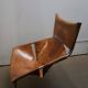 Vintage F444 leather armchair by Pierre Paulin