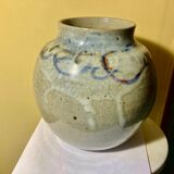 Vase pensu , enamelled ceramic, marking to be identified n°3 bis vintage