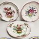 Collection de 5 assiettes en Faience , décor Strasbourg , Rouen .....