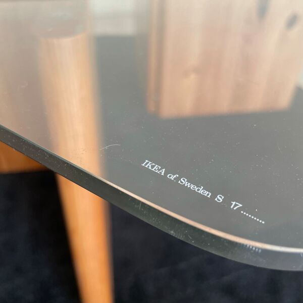 Table basse ''lagun'', modèle carré, sweden, ikea 1980