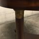 Side table tripod Empire style in solid mahogany and grey marble tray
