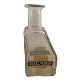 Ricard glass decanter white logo blue cartridge yellow background