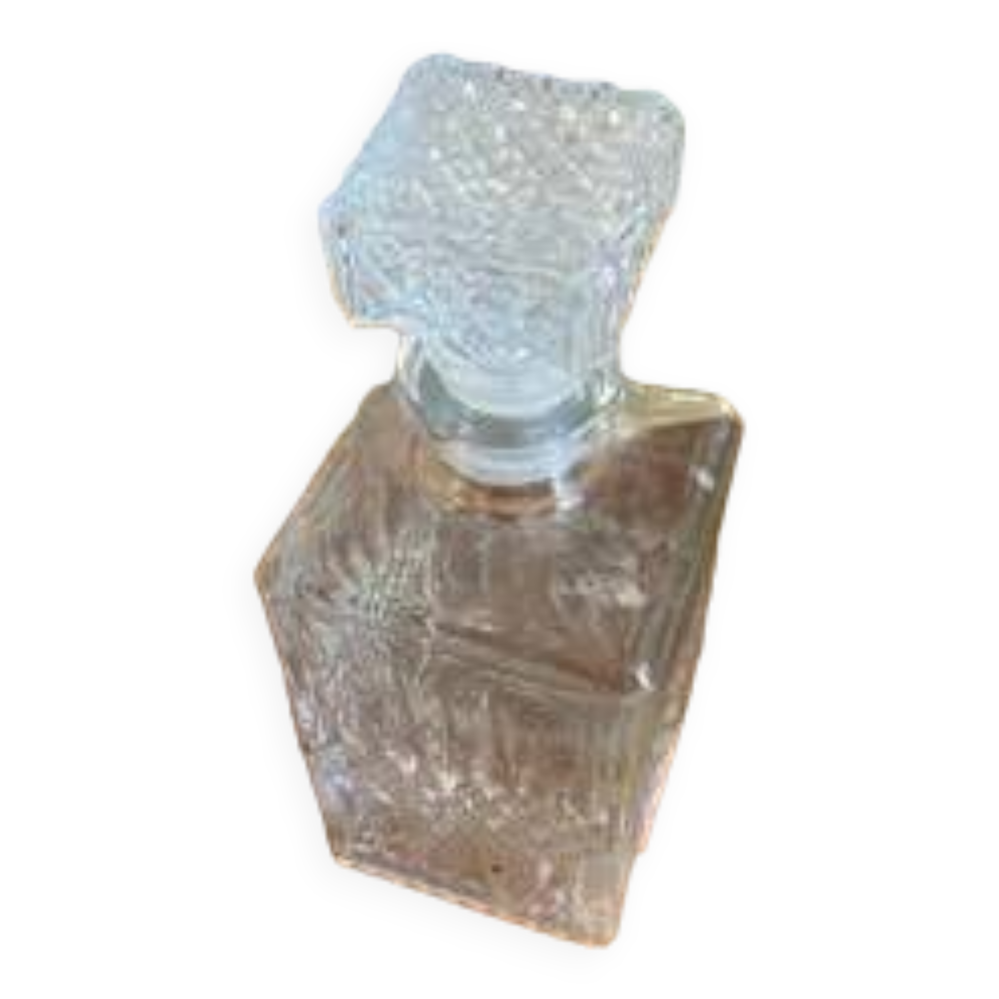 Cut glass whiskey decanter
