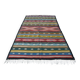 Tapis kilim traditionnel berbère tribal à motifs géométriques multicolores