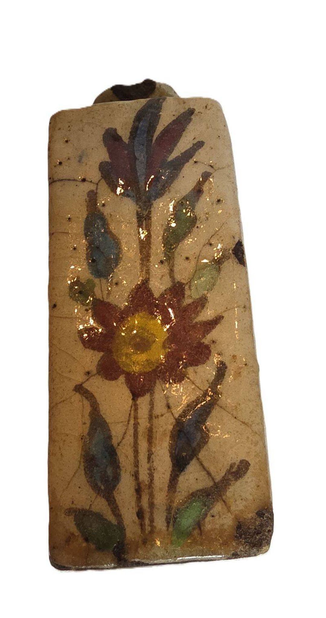 Flacon Iznik A Motifs Floraux XIXème