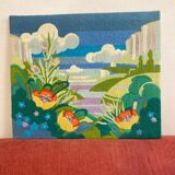 Colorful vintage tapestry
