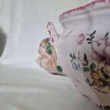 Antique 18th century Marseille earthenware planter by Veuve Perr