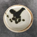 Small vintage plate from the La Colombe pottery, Vallauris artistic effect stoneware
