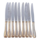 Set of silver metal knives - François Frionet