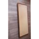 Vintage Scandinavian mirror in brown honey teak.
