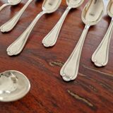 Ercuis - Set of 12 small silver-plated Sully coffee spoons