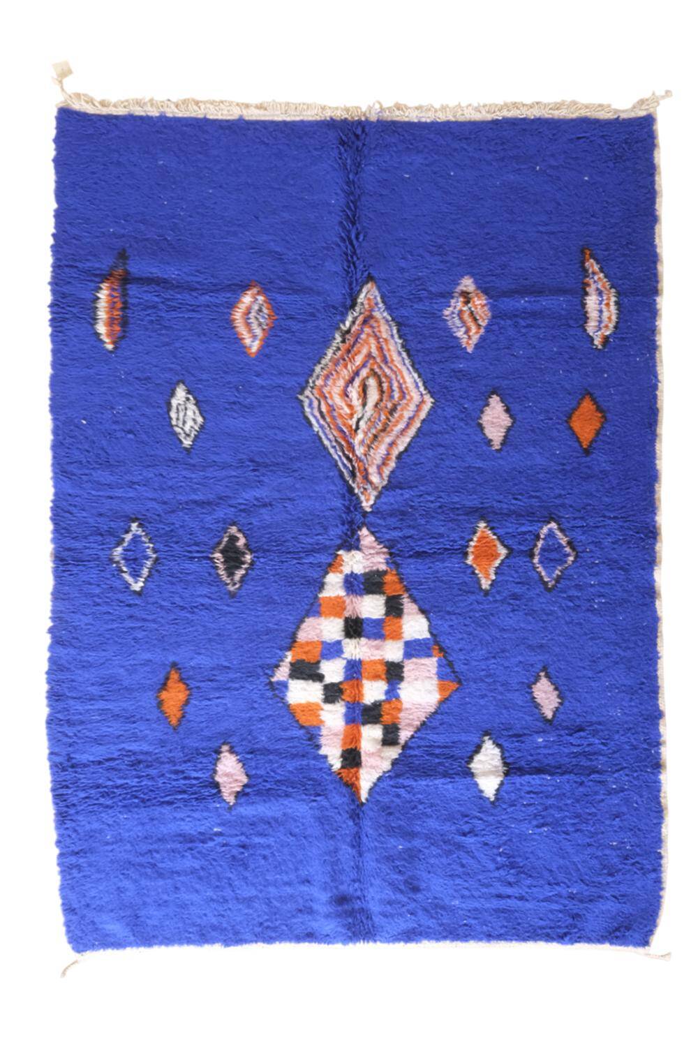 Tapis Marocain Bleu - 295 x 206 cm