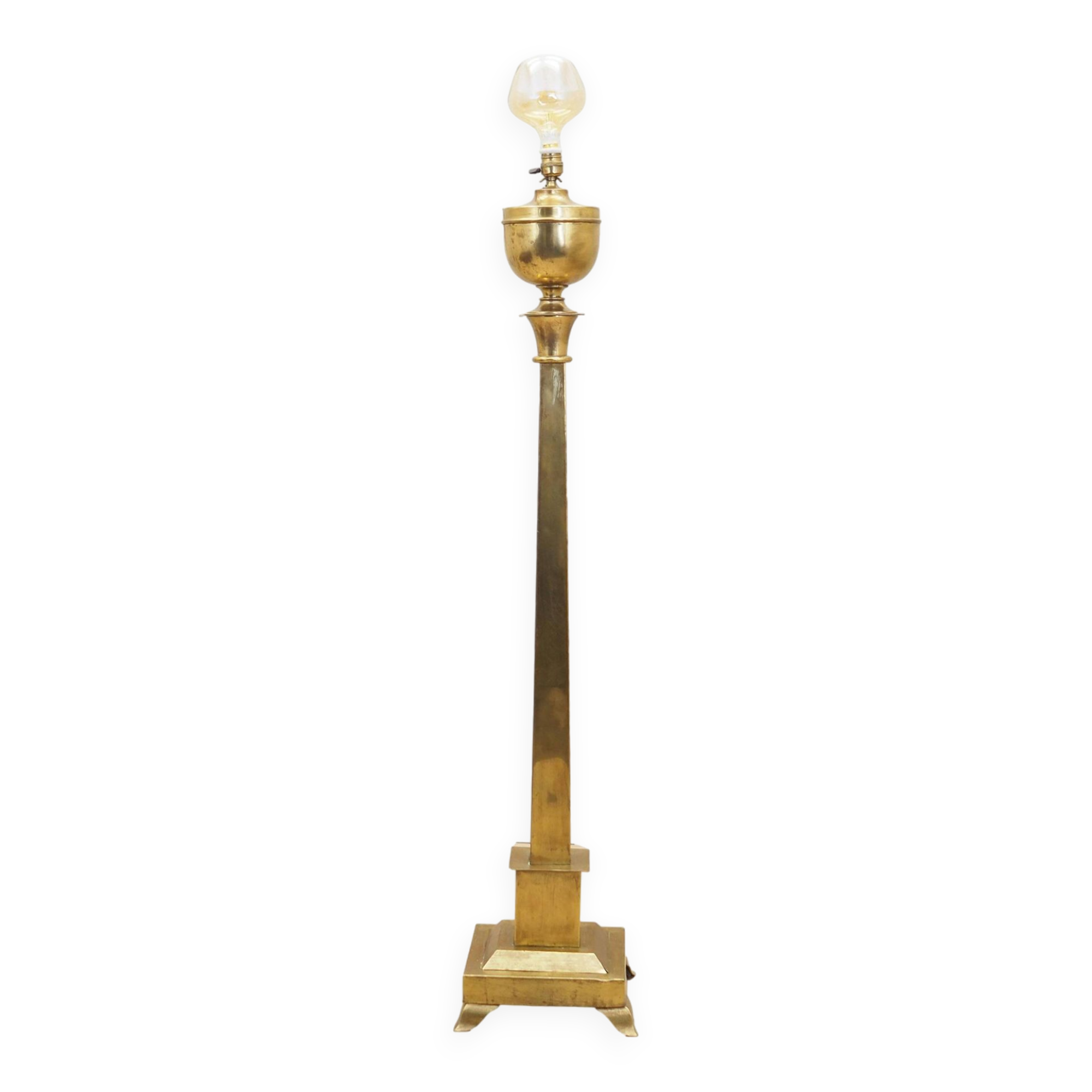 Brass lamp, Danish design, 1960s, production: Denmark