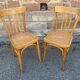 Paire de chaises bistrot café 1950s
