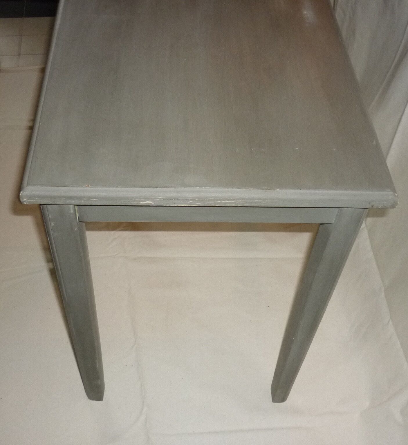 Grey painted wooden table