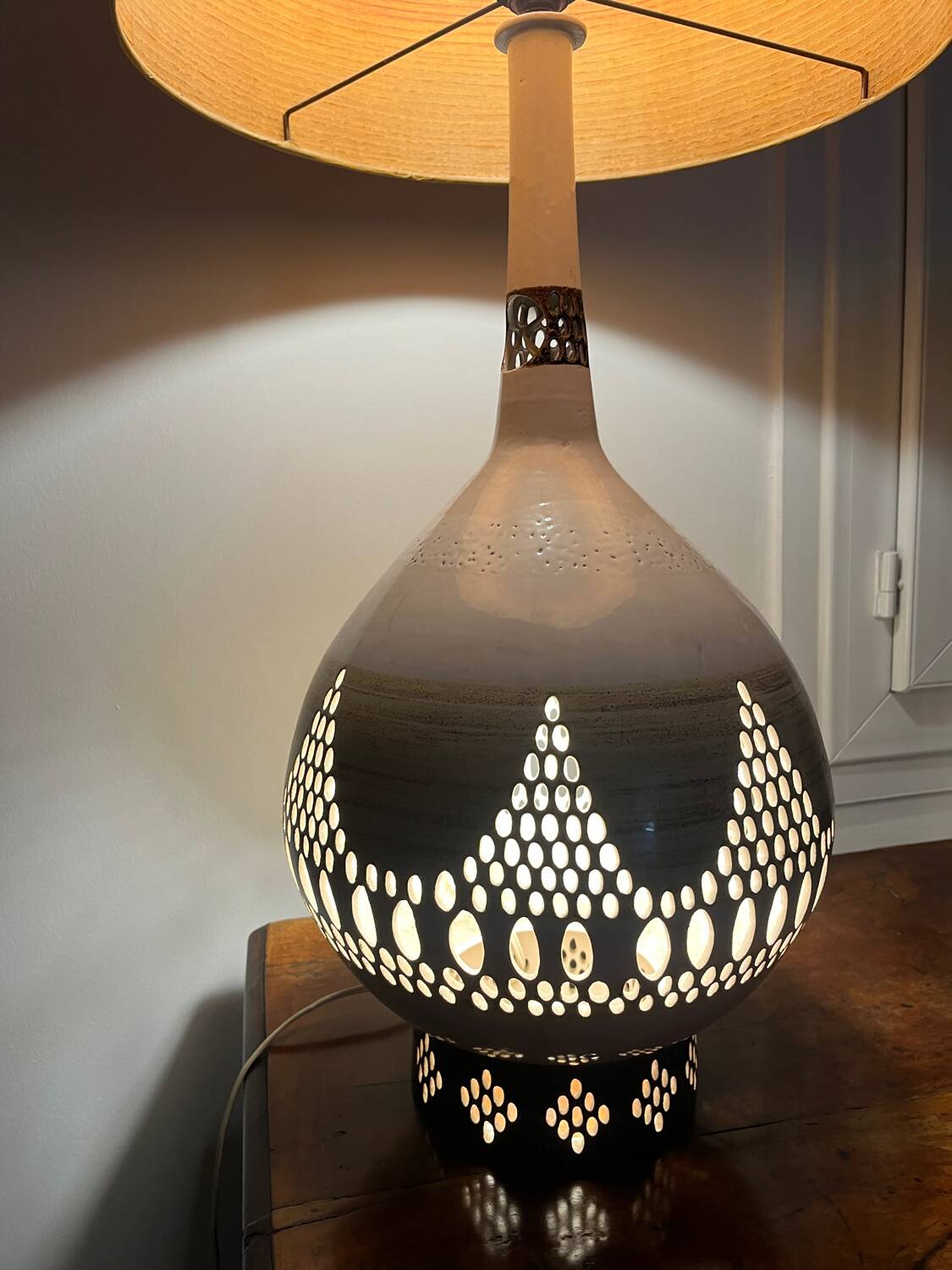 Ceramic lamp G. Pelletier 1960