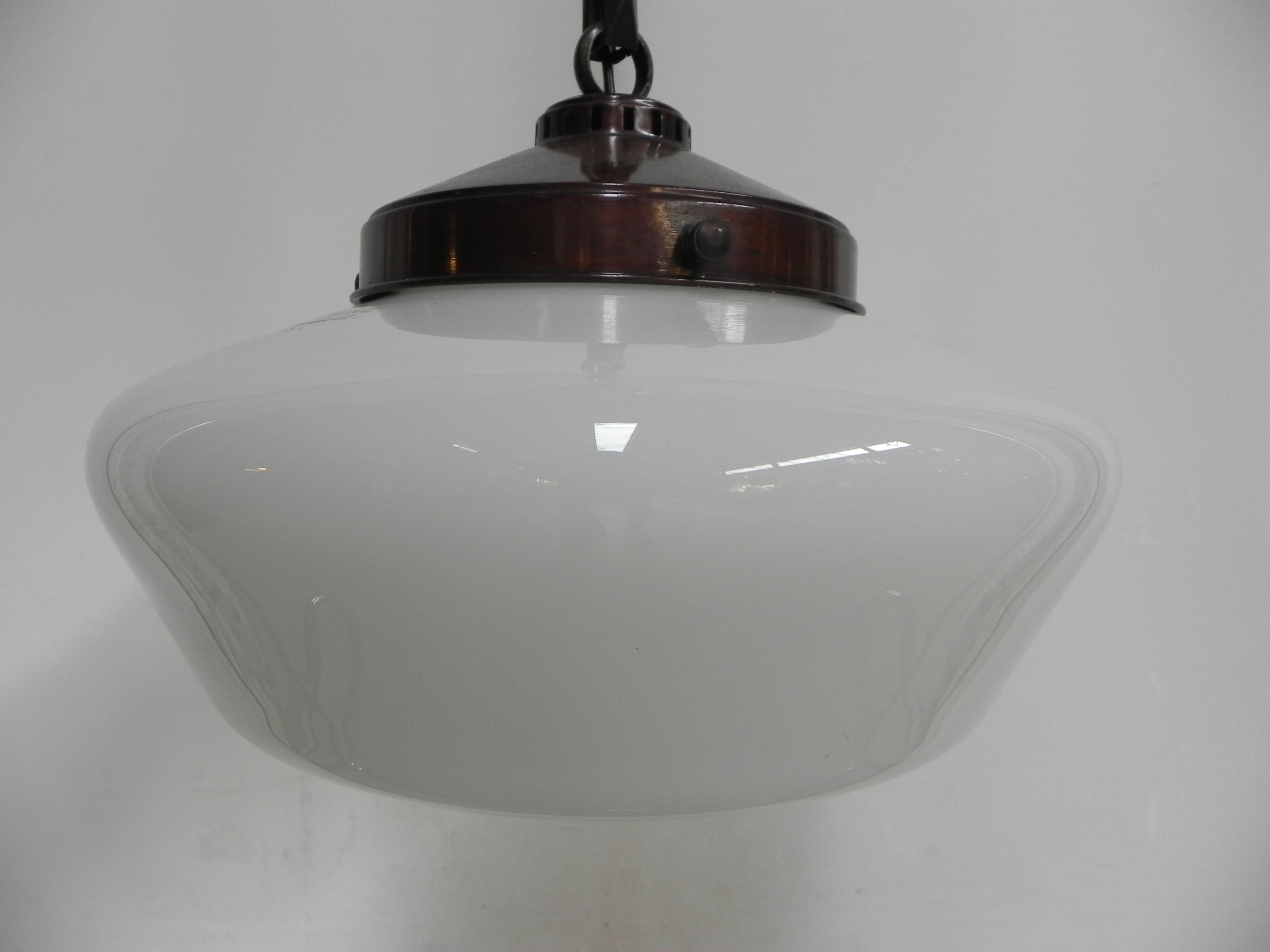 Art Deco hanging lamp on chain