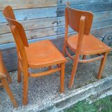 4 chaises de bistrot ancienne vintage