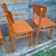 4 old vintage bistro chairs