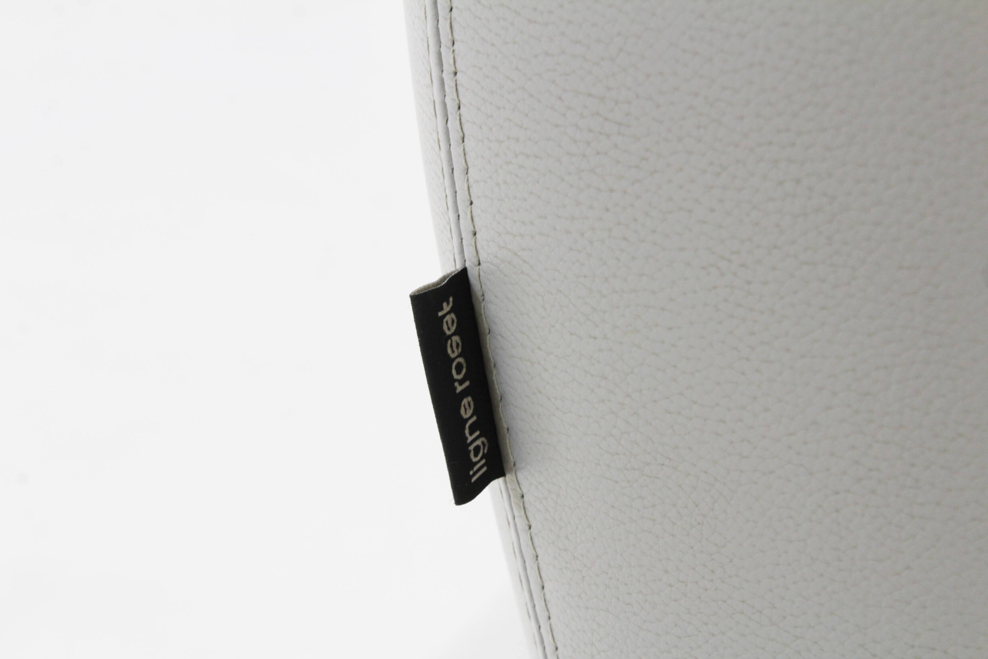 Canapé Kali en cuir gris de Michel Ducaroy pour Ligne Roset