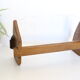 Trinket bowl wooden and glass with chiseled ornaments