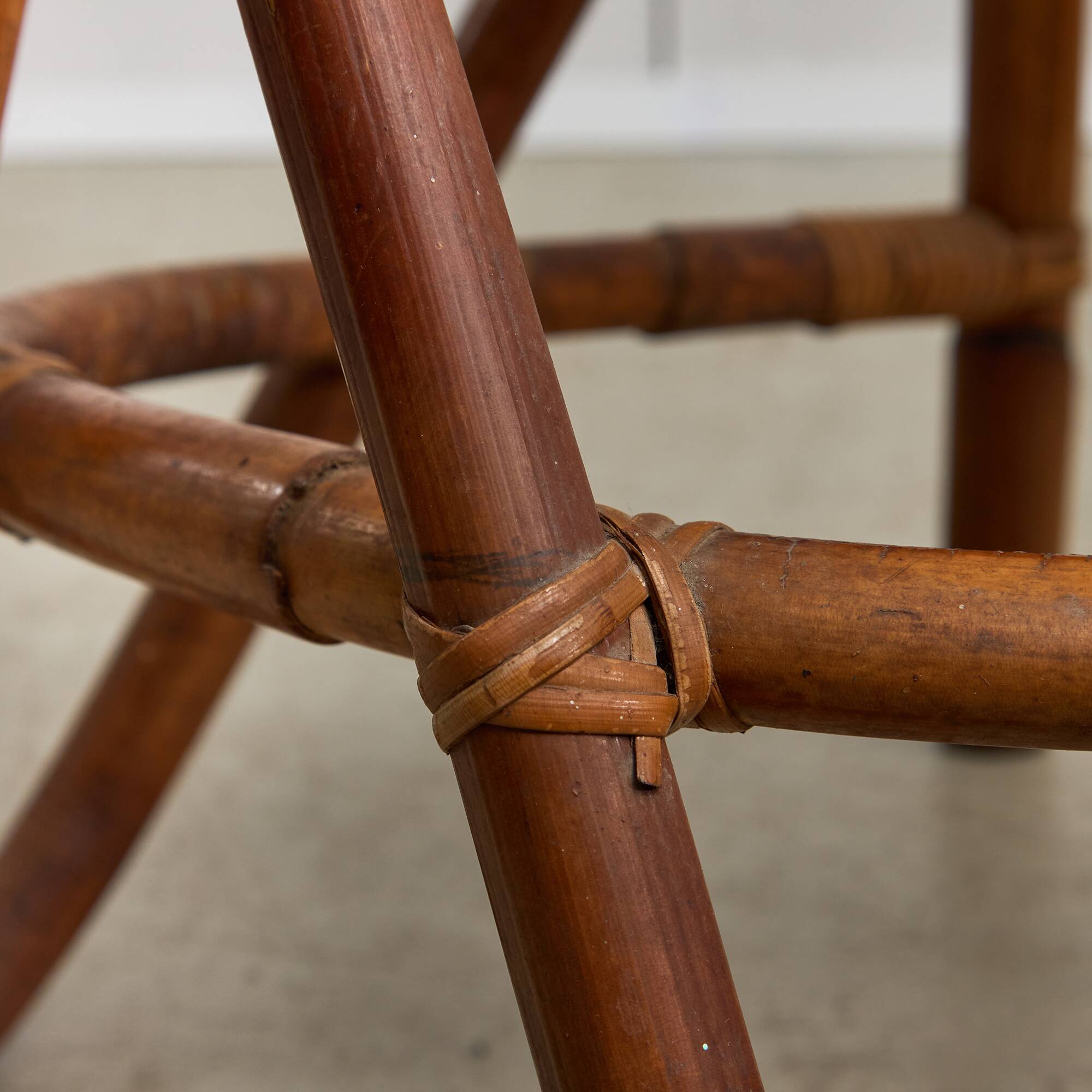 Curved Bamboo Chair, 1960s