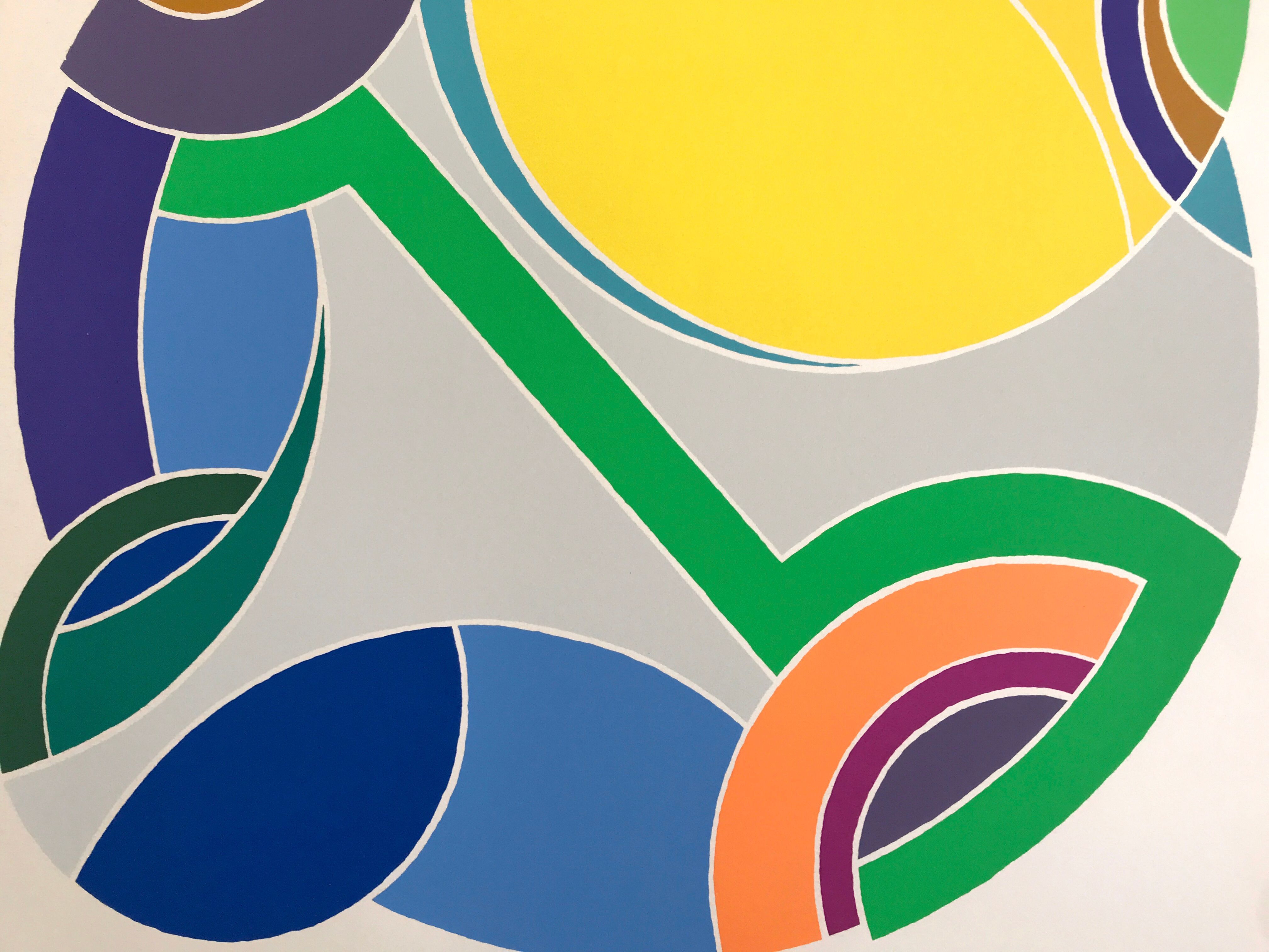 Original silkscreen signed and numbered by John Harrison LEVEE, Circle, 1975