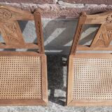 Set of 2 50s bistro chairs