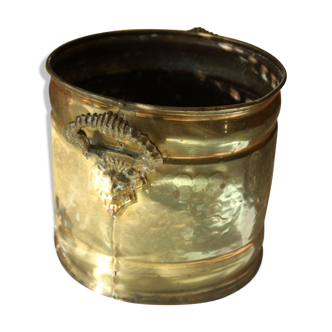 Large brass planter, Boho-style, Vintage