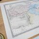 Asia Minor, old map, printed in 1852.