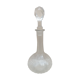 Glass wine decanter with cork