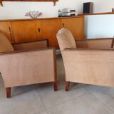 Pair of art deco armchairs