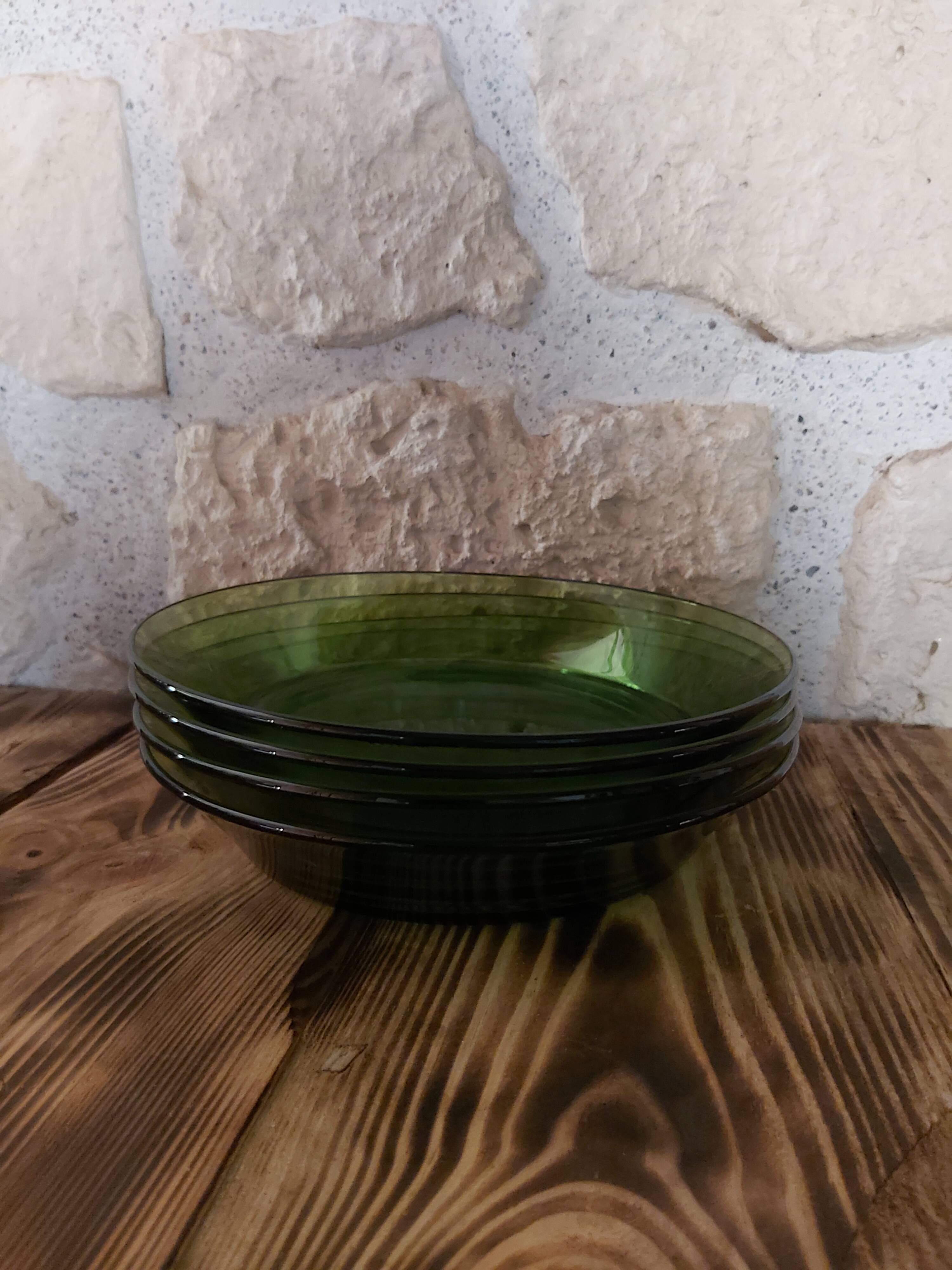 4 Duralex hollow plates