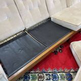 Scandinavian 4-seater sofa from the 70s in teak