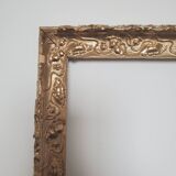 Large old gilded wooden frame