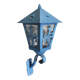 Old wall lamp vintage lantern hall and outdoor patina blue pastel