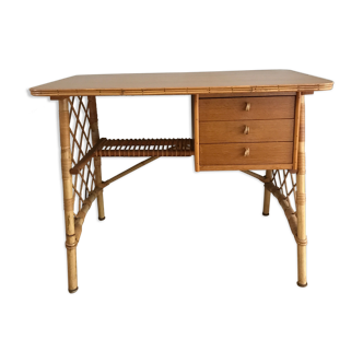 Rattan desk