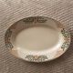Flat oval enamelled pattern. Longwy. Model Antibes