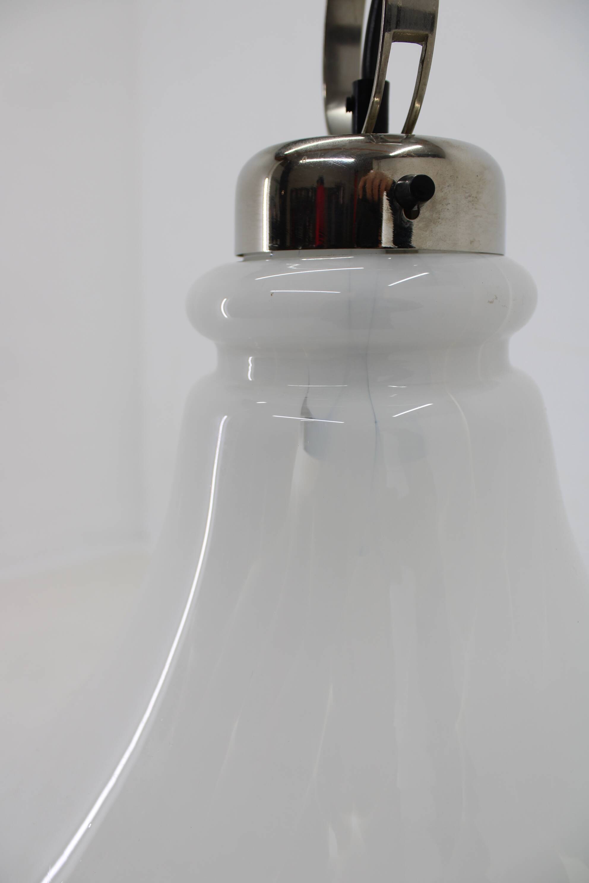 Suspension italienne en verre, années 1970