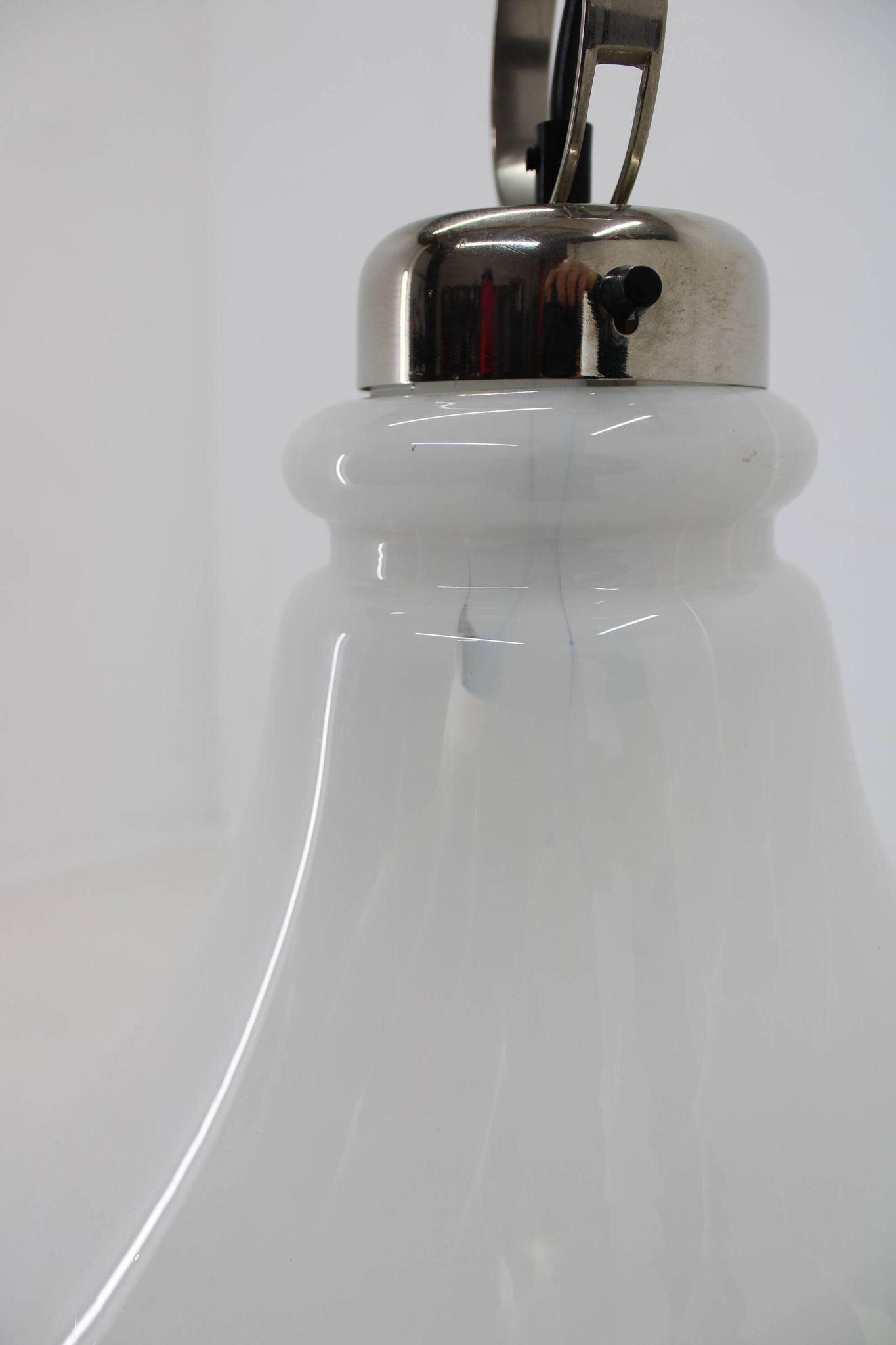 Suspension italienne en verre, années 1970