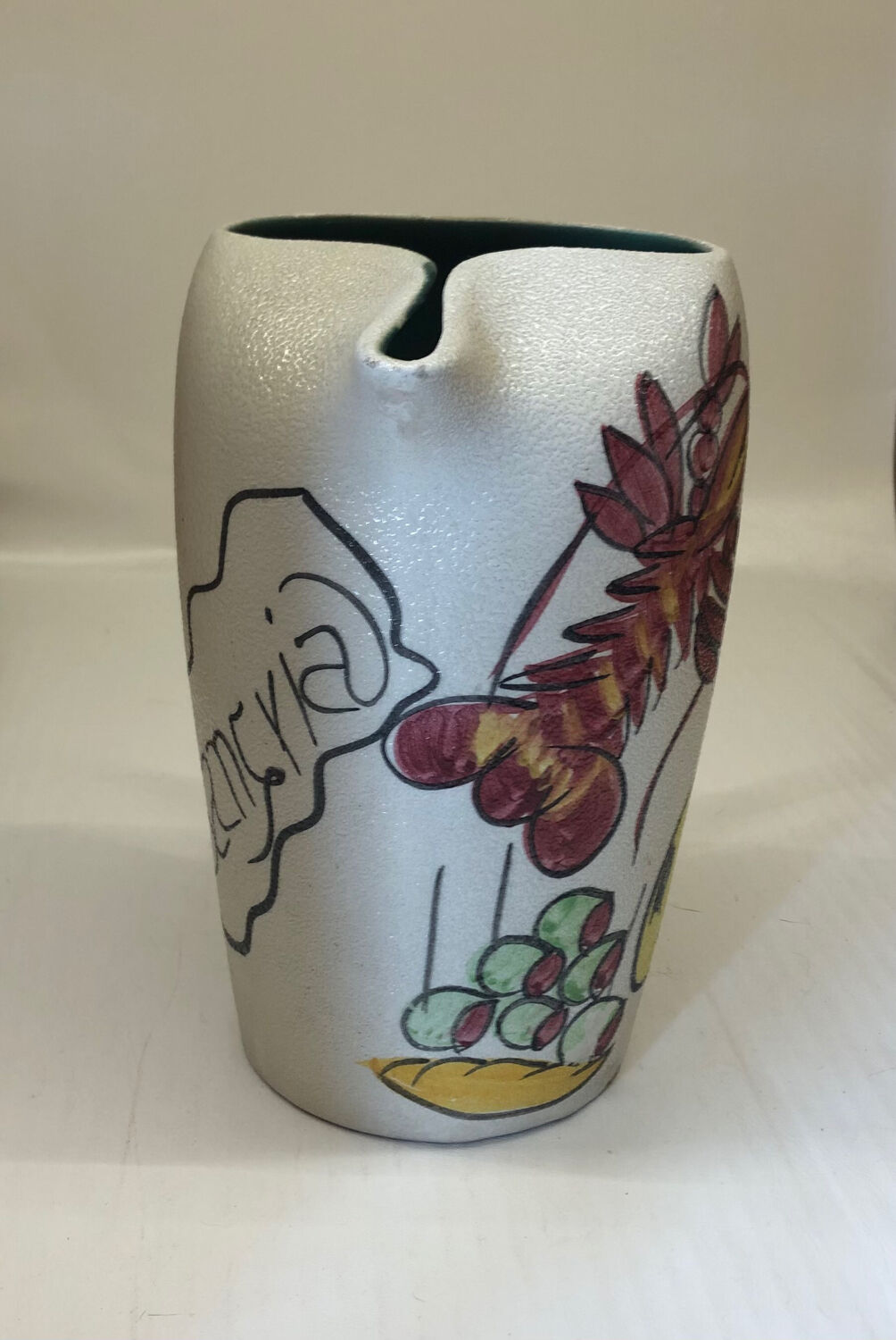 Spanish sangria pitcher with lobster decoration